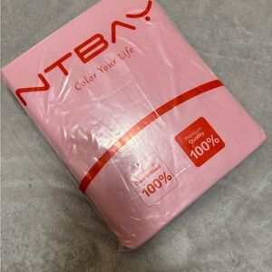 NTBAY Soft Pink Deep Pocket Full Fitted Sheet New